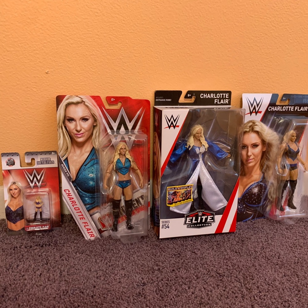 Collection of Charlotte Flair Figures